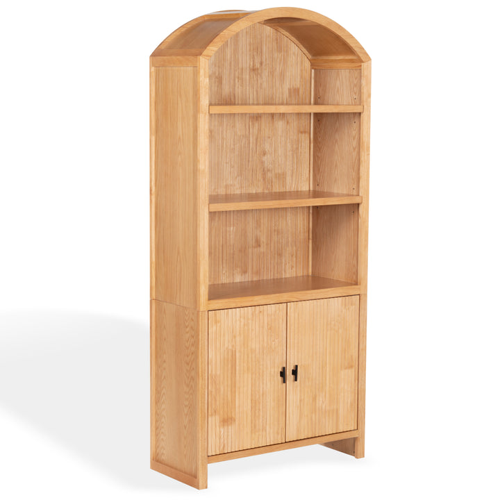 34.1"W x 15"D x 76"H / Natural/Black