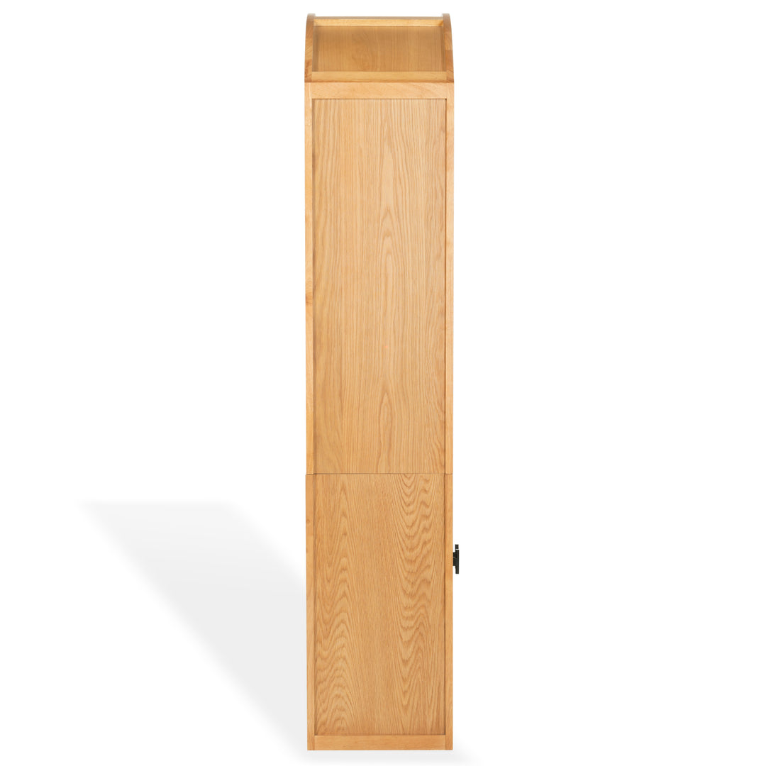 34.1"W x 15"D x 76"H / Natural/Black