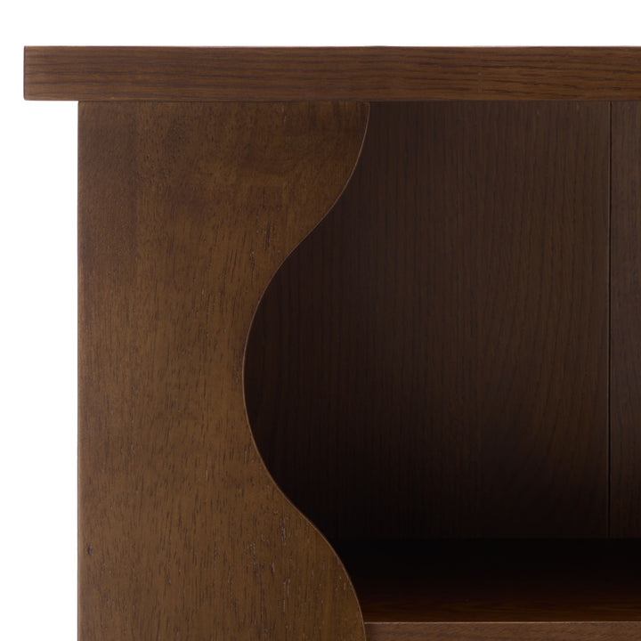 42.8"W x 15.4"D x 78"H / Walnut