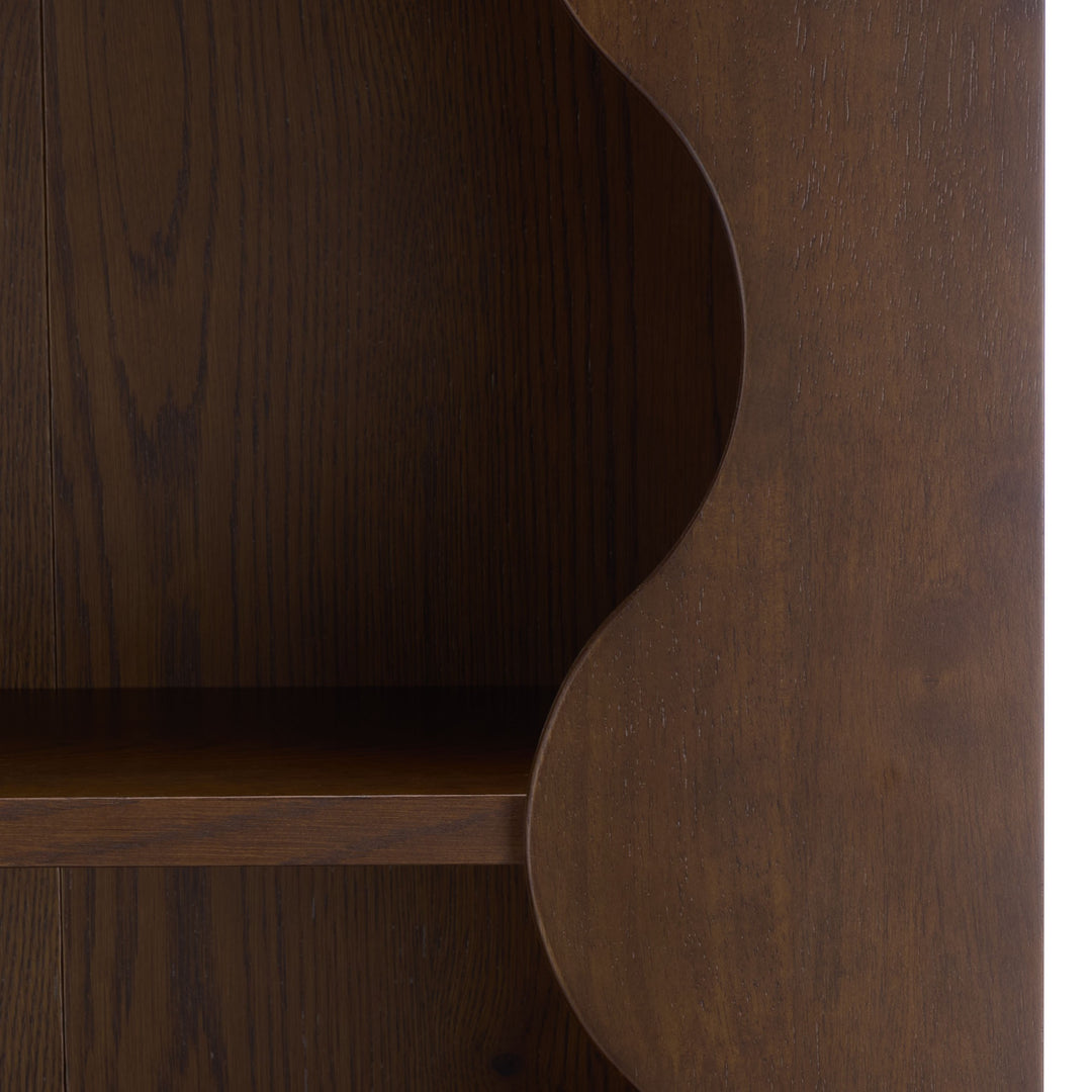 42.8"W x 15.4"D x 78"H / Walnut