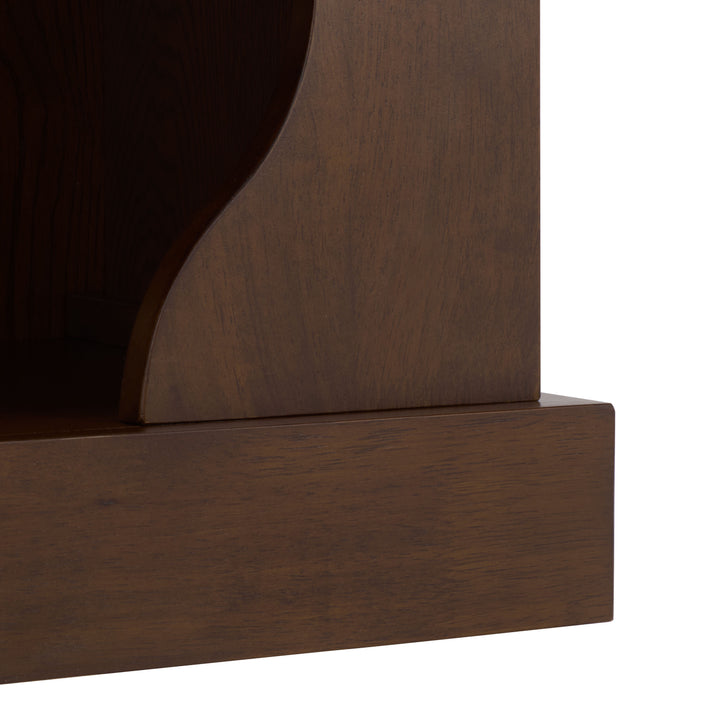 42.8"W x 15.4"D x 78"H / Walnut