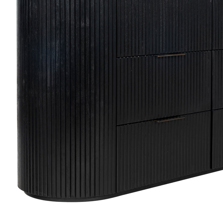 60"W x 18"D x 32"H / Black