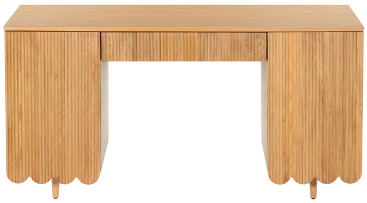 American Home Furniture Safavieh Couture Kristy Fluted Wood Desk