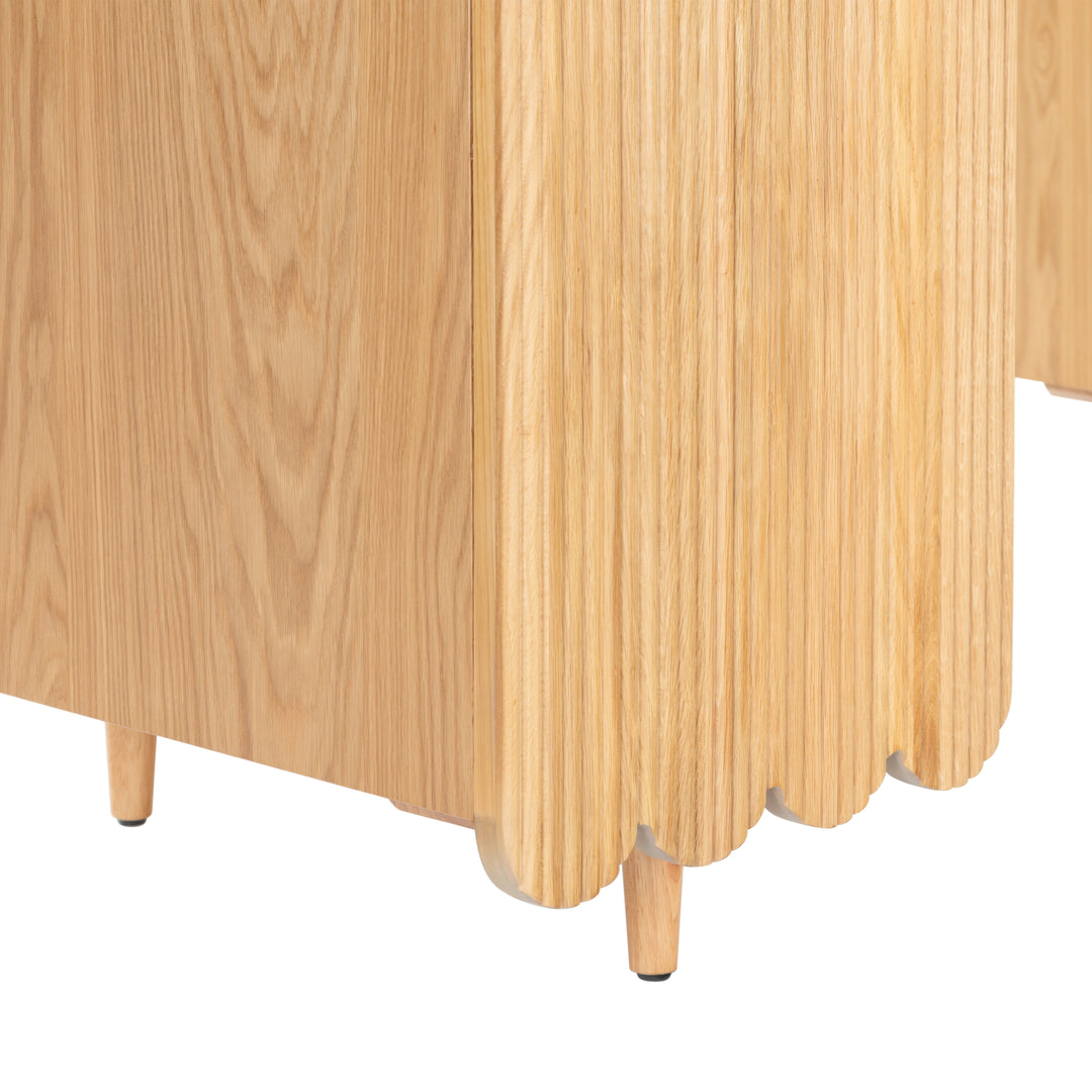 American Home Furniture Safavieh Couture Kristy Fluted Wood Desk