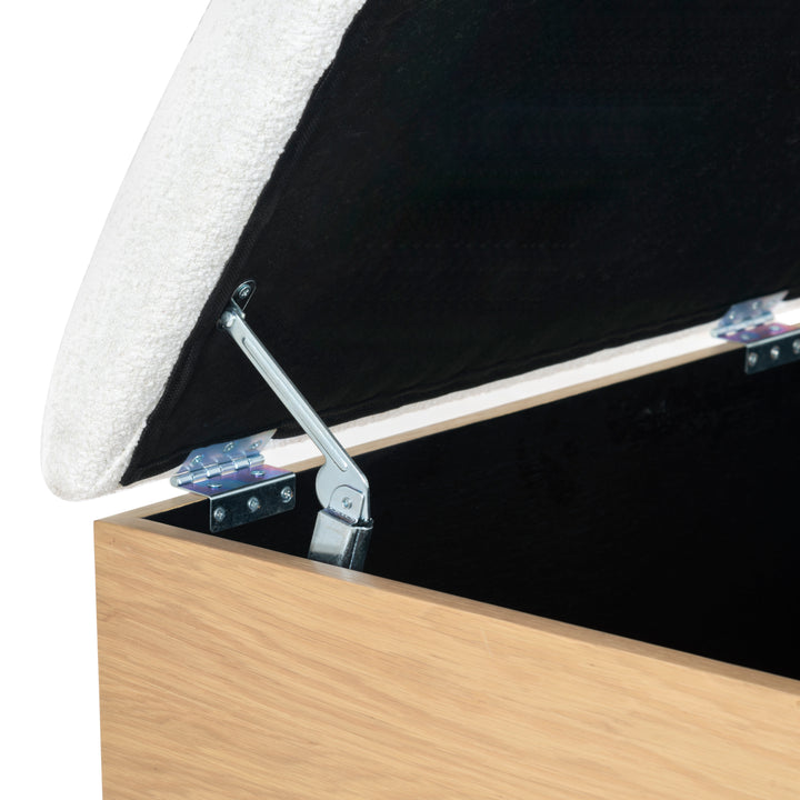 61.6"W x 20"D x 18.5"H / Natural/White