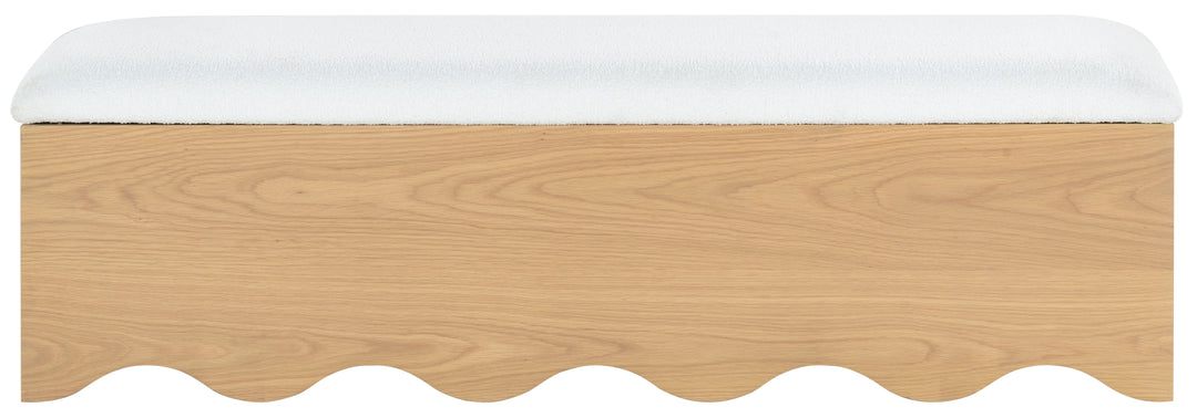 61.6"W x 20"D x 18.5"H / Natural/White