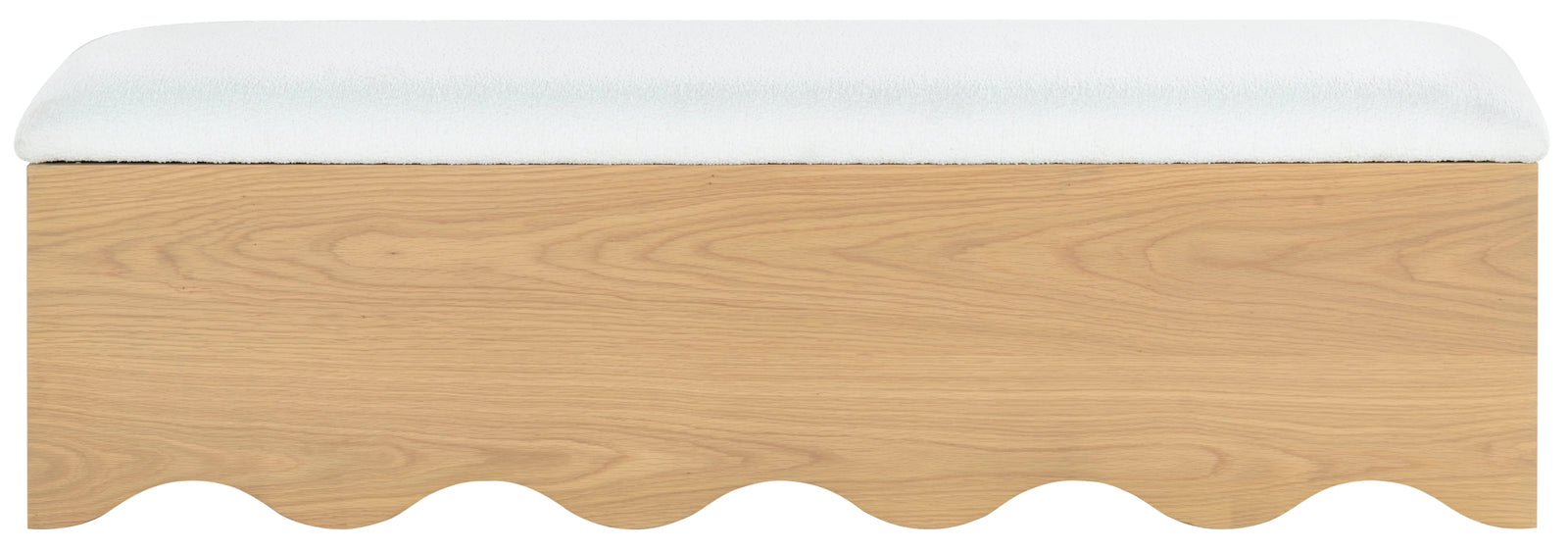 61.6"W x 20"D x 18.5"H / Natural/White