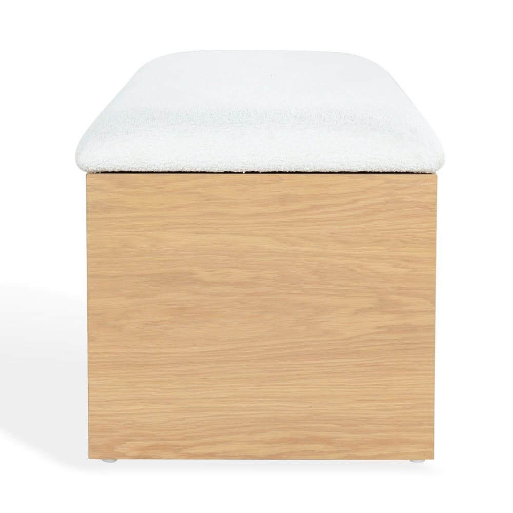 61.6"W x 20"D x 18.5"H / Natural/White