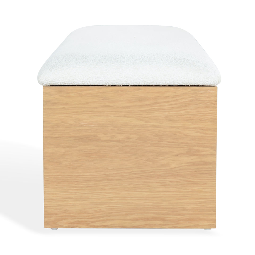 61.6"W x 20"D x 18.5"H / Natural/White