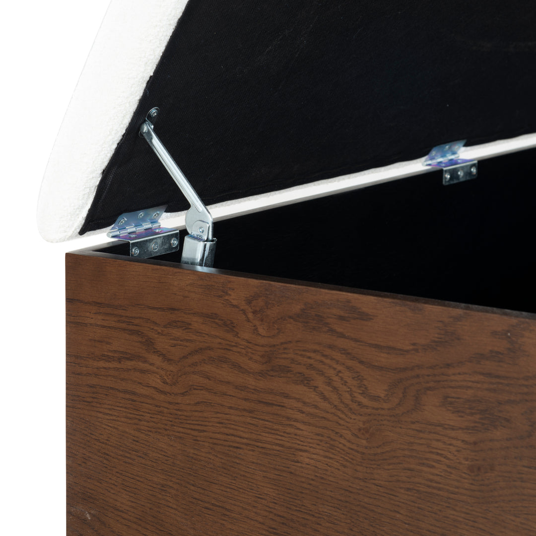 61.6"W x 20"D x 18.5"H / Walnut/White