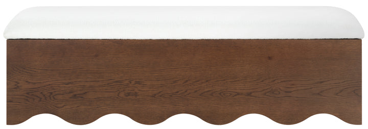 61.6"W x 20"D x 18.5"H / Walnut/White