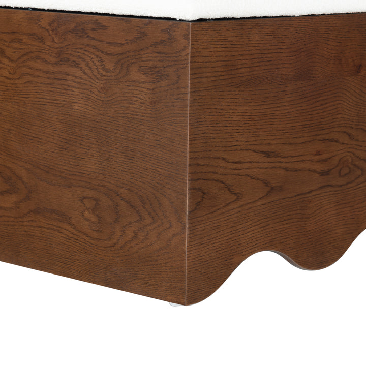 61.6"W x 20"D x 18.5"H / Walnut/White