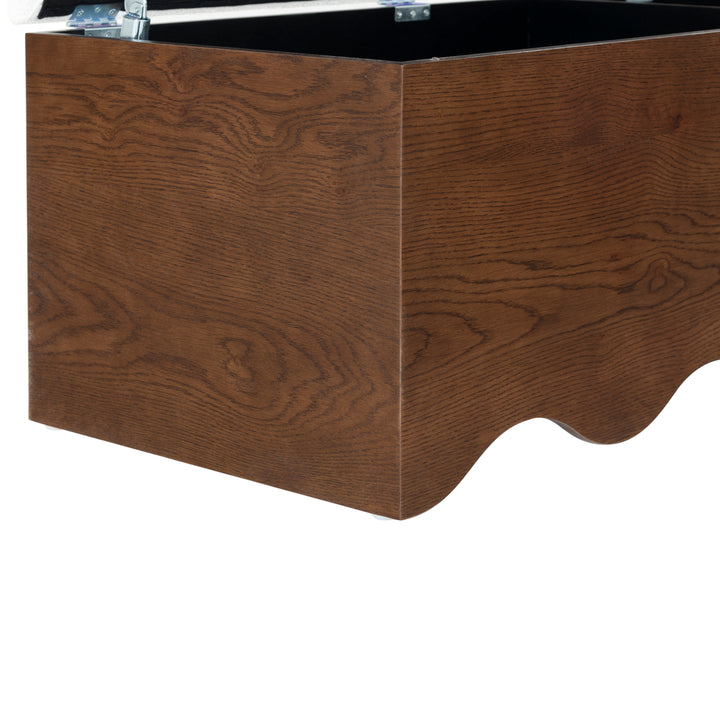 61.6"W x 20"D x 18.5"H / Walnut/White