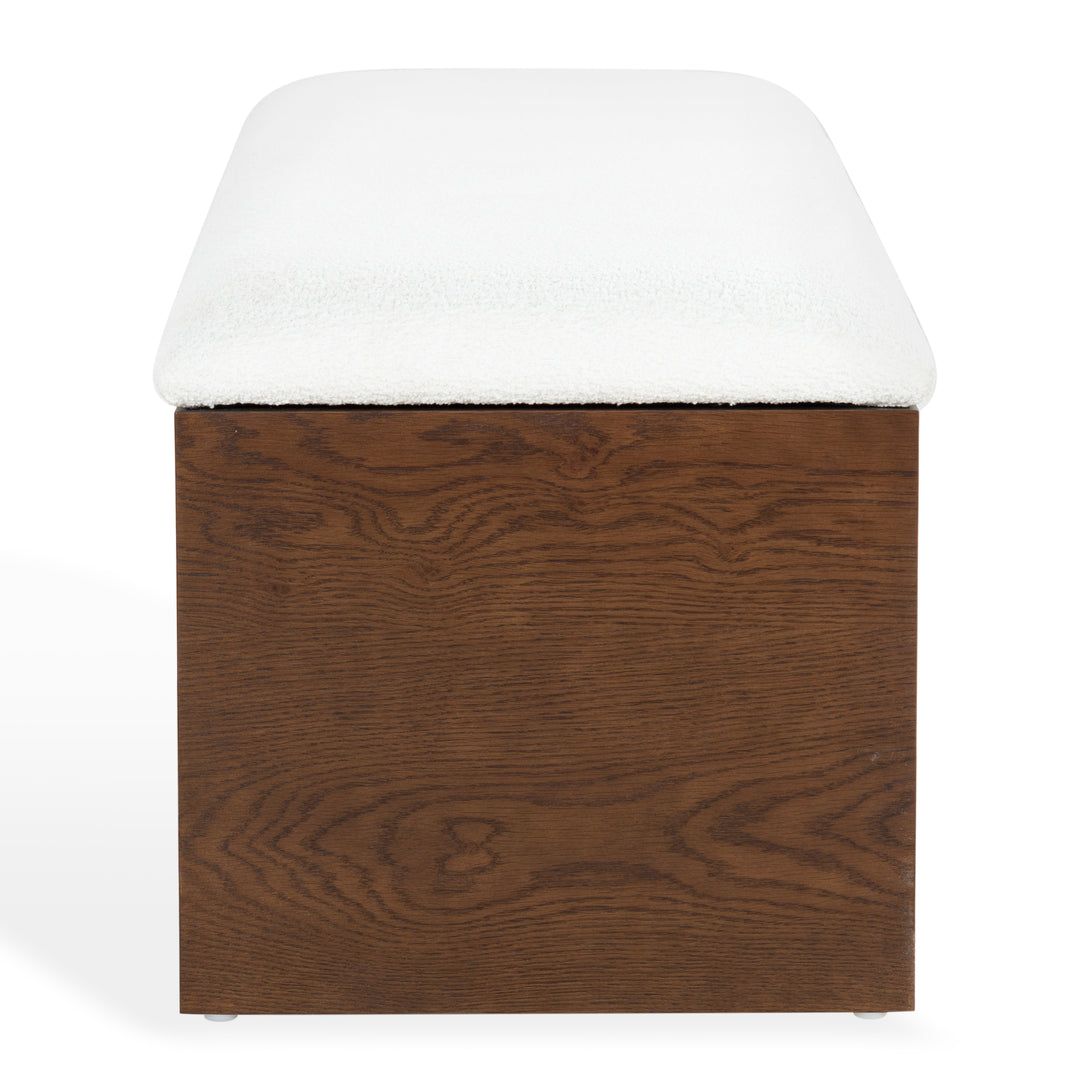 61.6"W x 20"D x 18.5"H / Walnut/White