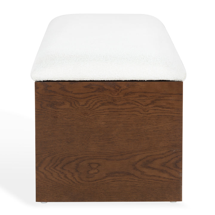 61.6"W x 20"D x 18.5"H / Walnut/White