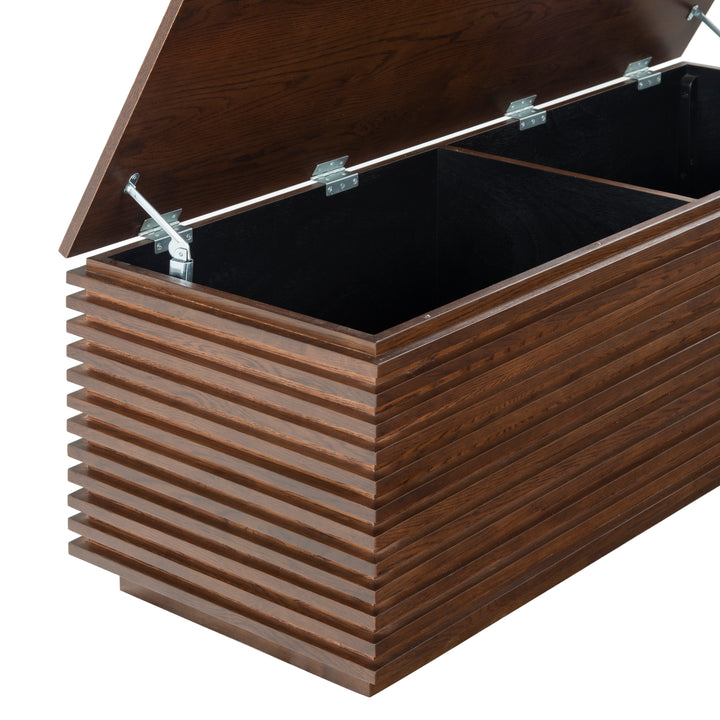 American Home Furniture Safavieh Couture Zuzu Wood Storage Bench