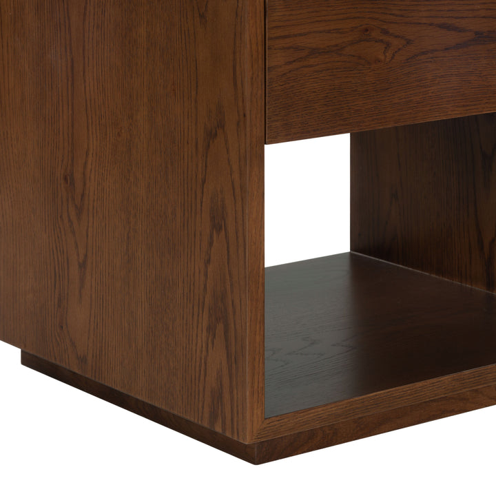 Gabribecca Wood 1 Drawer Nightstand