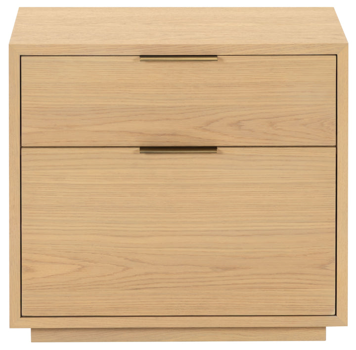 Gabribecca Wood 2 Drawer Nightstand