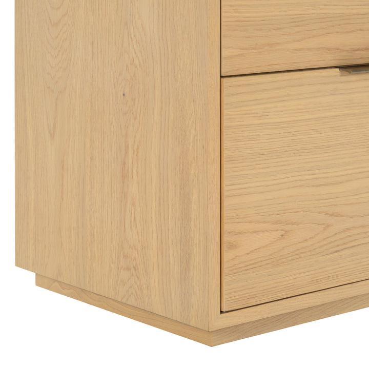 Gabribecca Wood 2 Drawer Nightstand