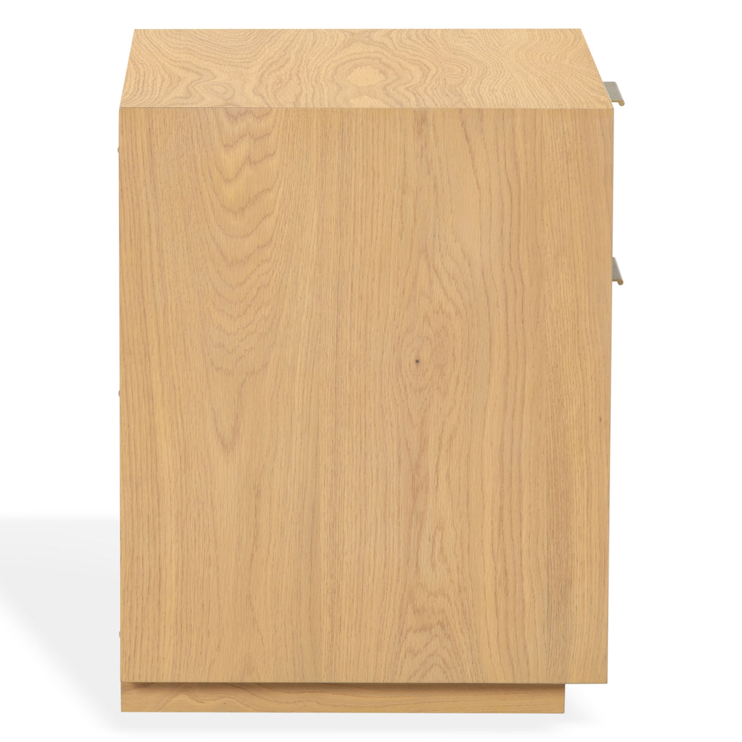 Gabribecca Wood 2 Drawer Nightstand