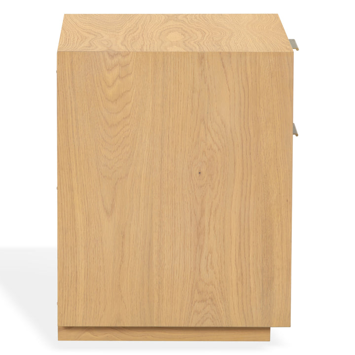 Gabribecca Wood 2 Drawer Nightstand
