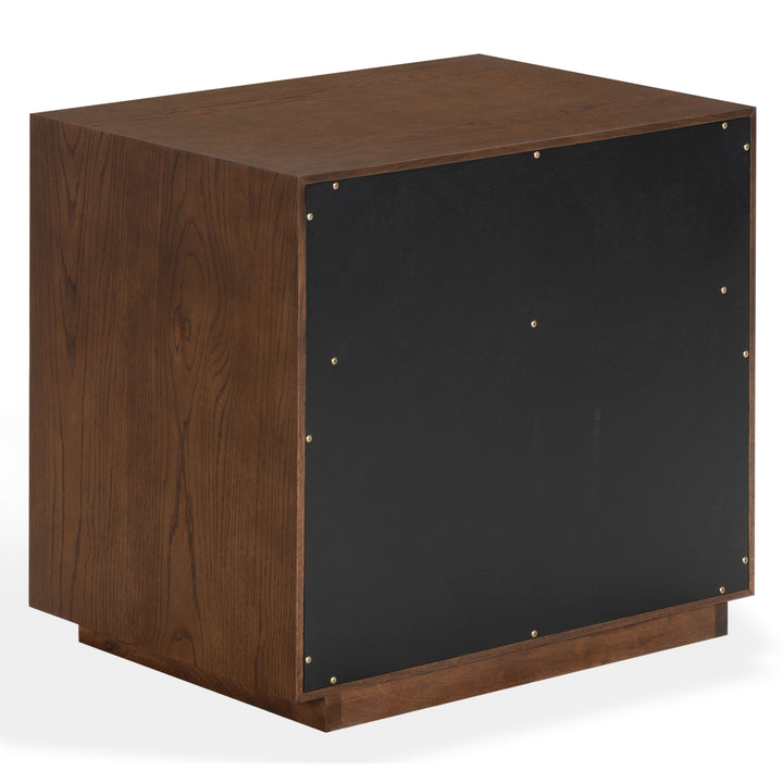 Gabribecca Wood 2 Drawer Nightstand