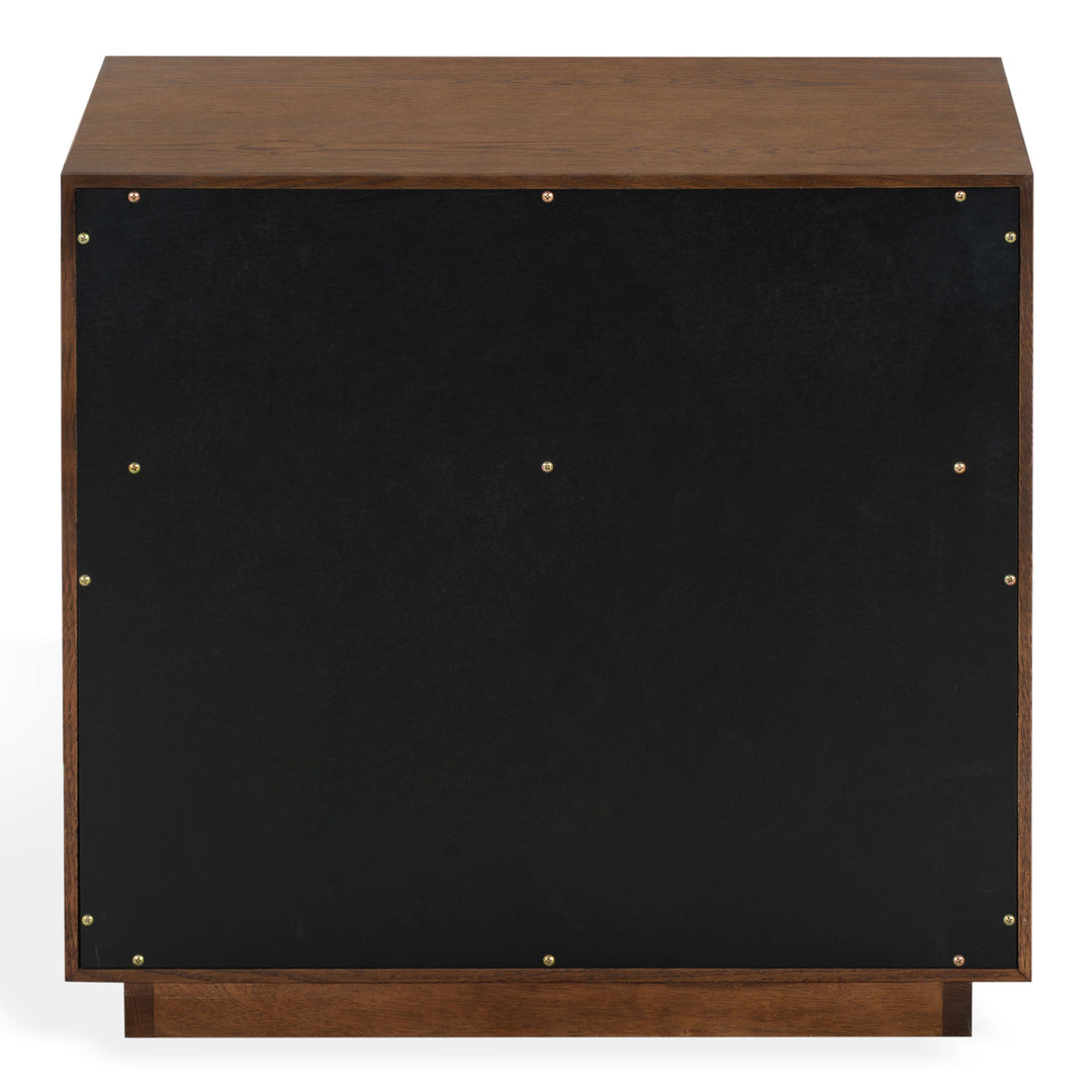 Gabribecca Wood 2 Drawer Nightstand