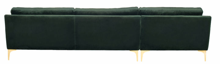 American Home Furniture Safavieh Couture Brayson Chaise Sectional Sofa Right Facing/ Hunter Green