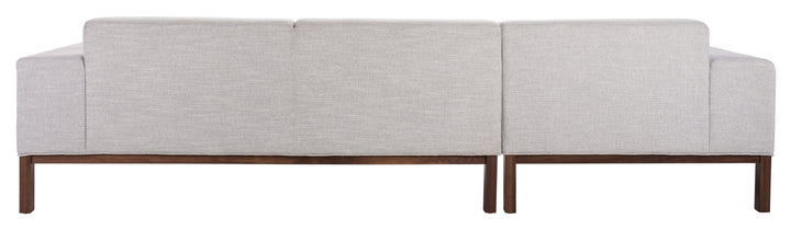 109.5"W x 61.8"D x 28.4"H / Light Grey/Brown