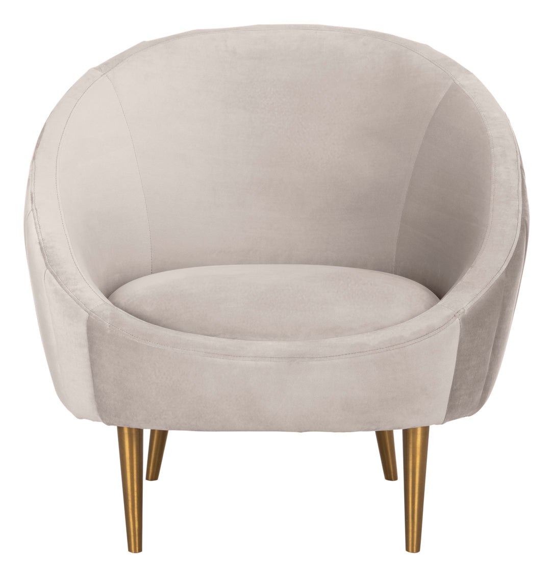 PALE TAUPE / GOLD / 32.09" X 30.31" X 31.5" / 22.6 X 23 X 16.9