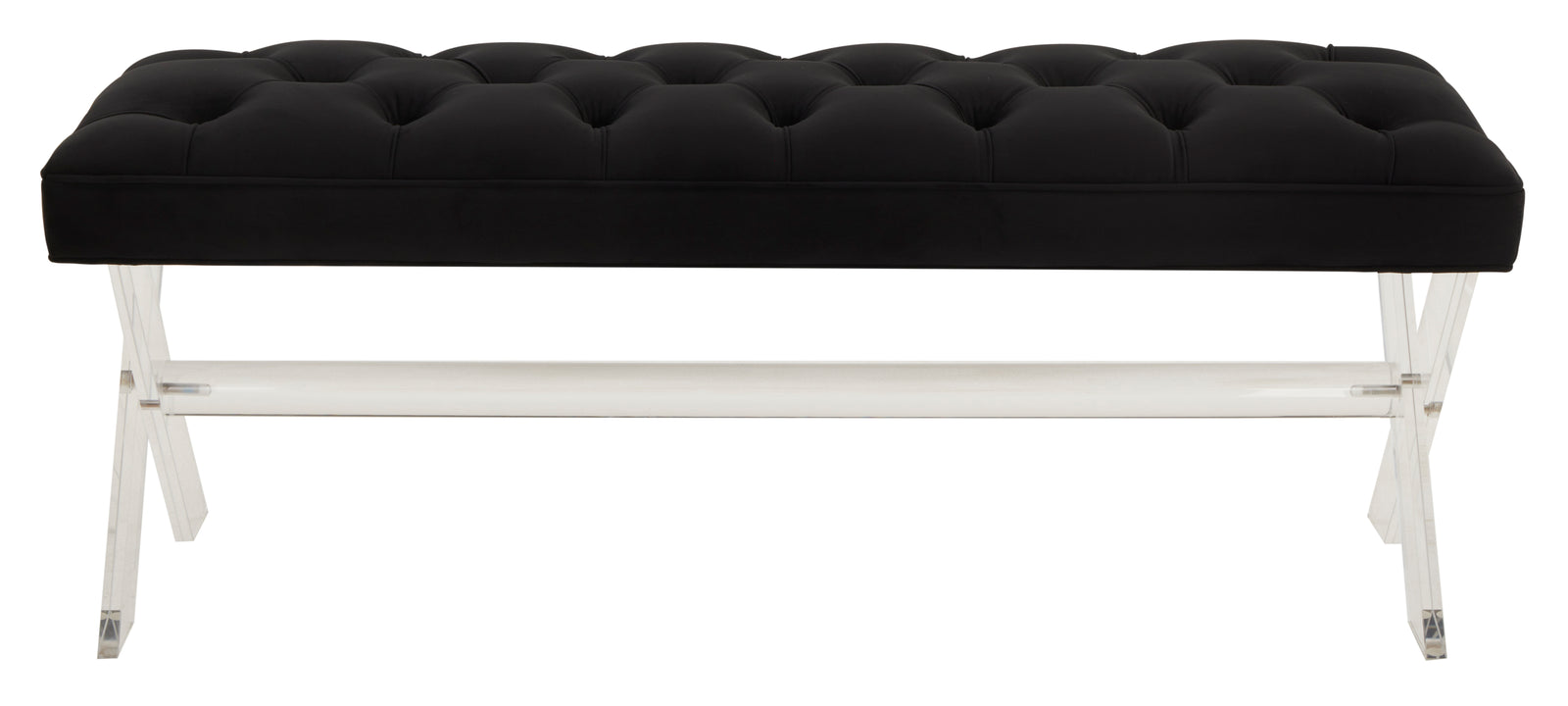 BLACK / 48" x 18" x 18" / VELVET