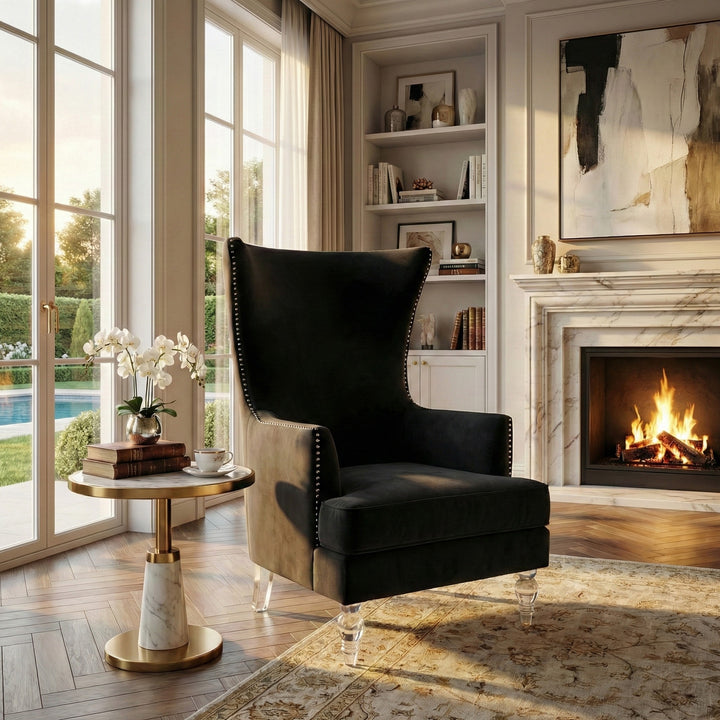 Geode Modern Wingback Chair