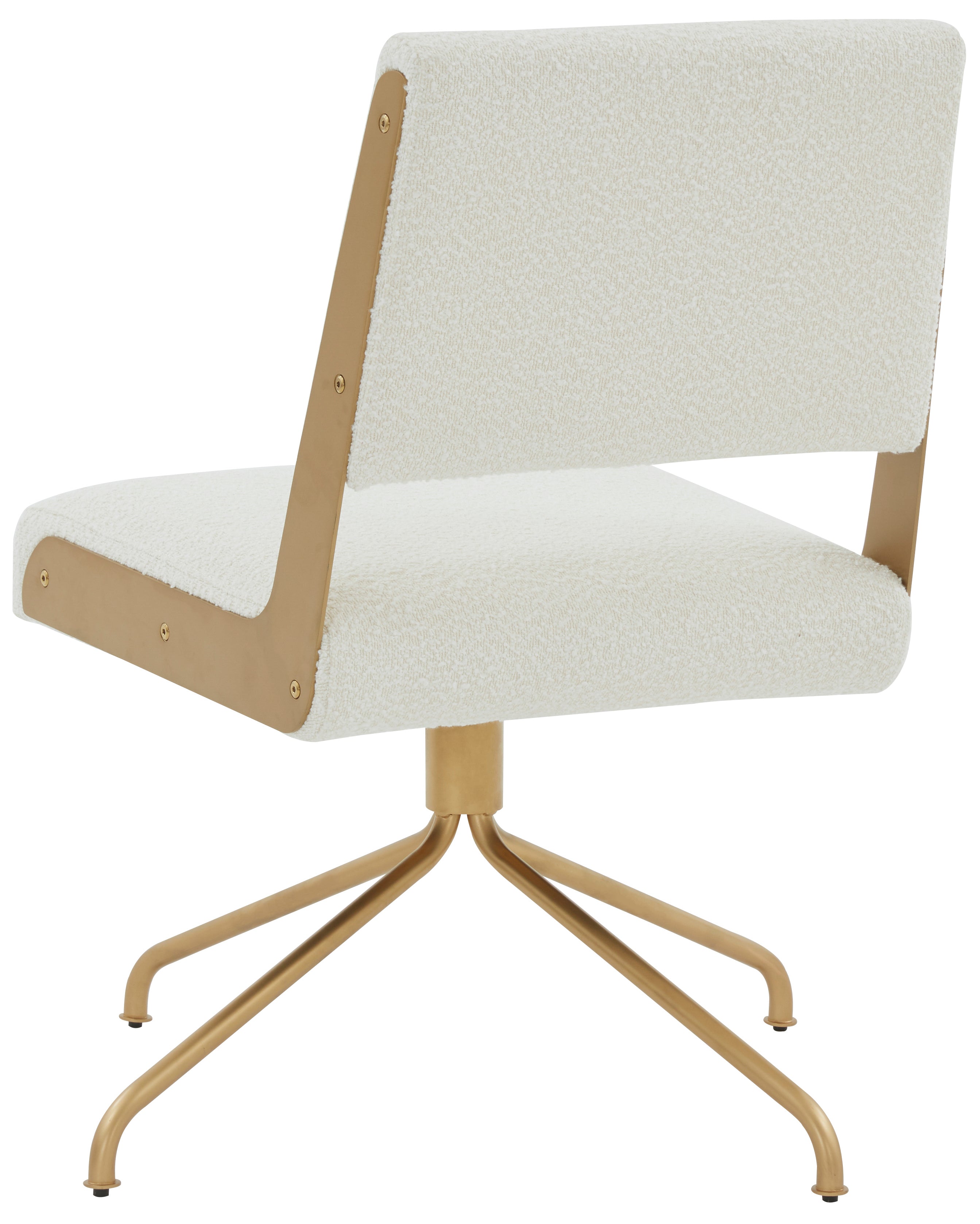 Safavieh Couture Emmeline Boucle Swivel Office Chair - Thumbnail 2