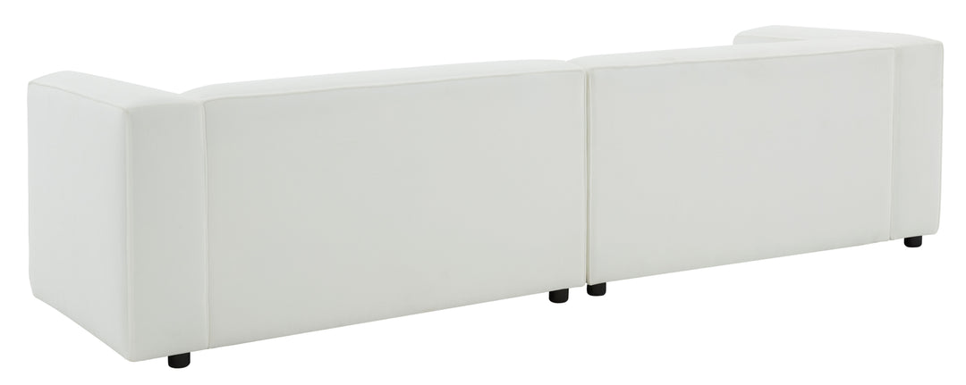 110"W x 35"D x 28"H / White