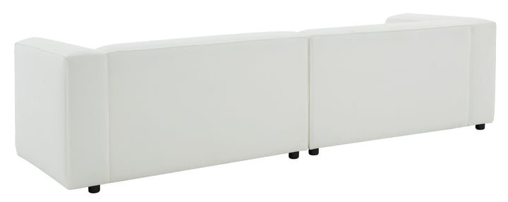 110"W x 35"D x 28"H / White