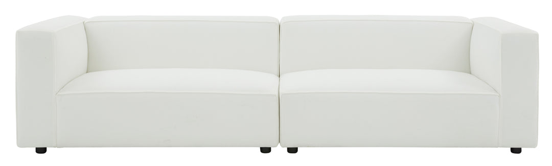 110"W x 35"D x 28"H / White