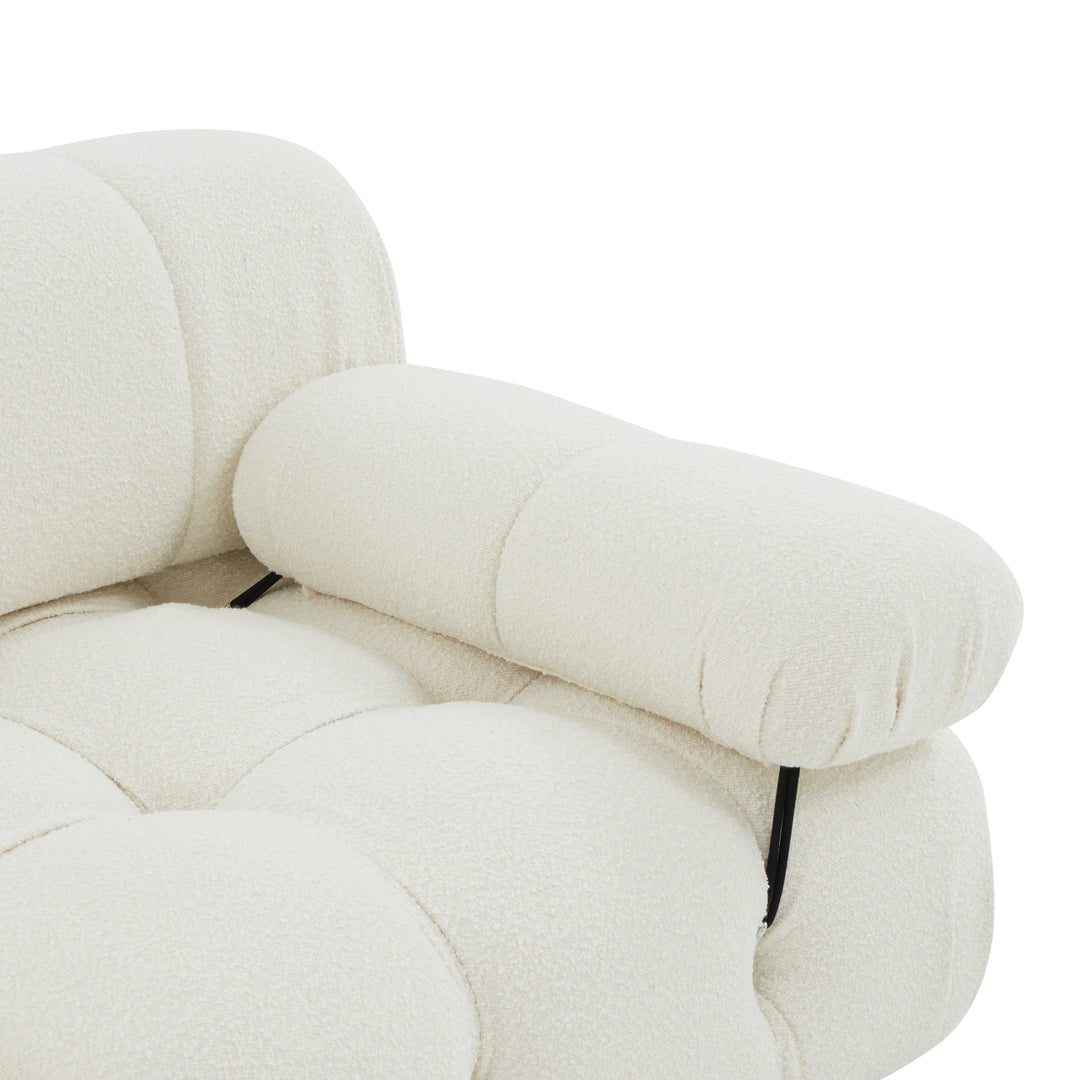 American Home Furniture Safavieh Couture Ellamaria Tufted Boucle Sofa