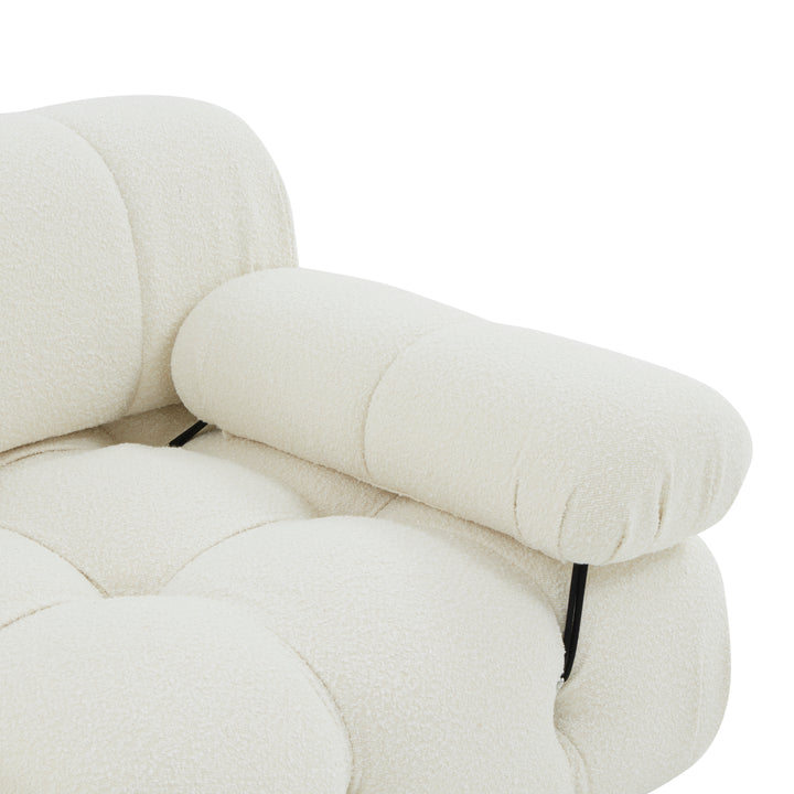 American Home Furniture Safavieh Couture Ellamaria Tufted Boucle Sofa