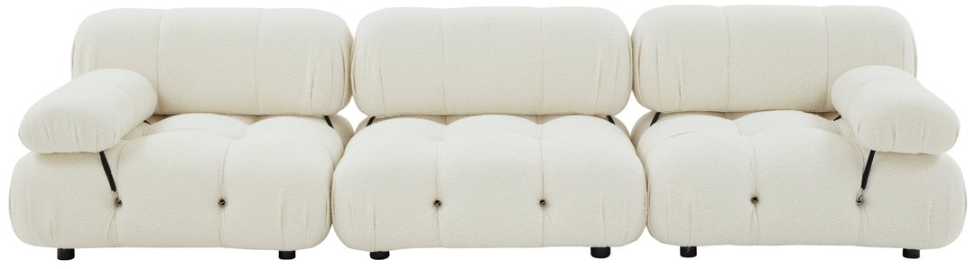 American Home Furniture Safavieh Couture Ellamaria Tufted Boucle Sofa
