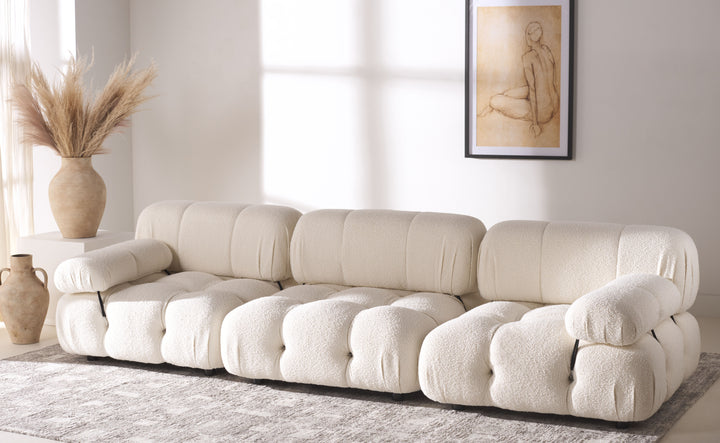 American Home Furniture Safavieh Couture Ellamaria Tufted Boucle Sofa