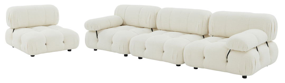 American Home Furniture Safavieh Couture Ellamaria Tufted Boucle Sofa