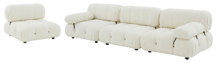 American Home Furniture Safavieh Couture Ellamaria Tufted Boucle Sofa