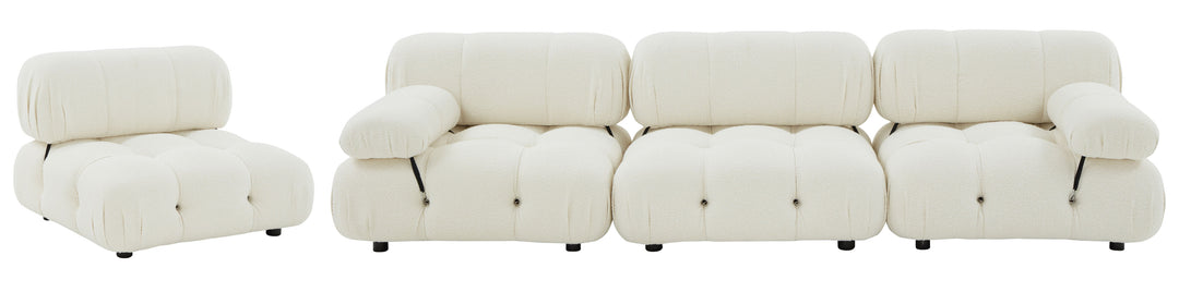 American Home Furniture Safavieh Couture Ellamaria Tufted Boucle Sofa