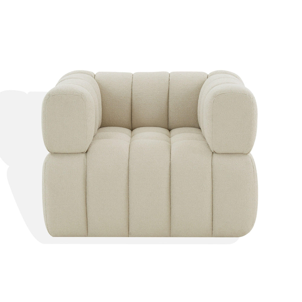 Calyna Tufted Boucle Accent Chair - AmericanHomeFurniture