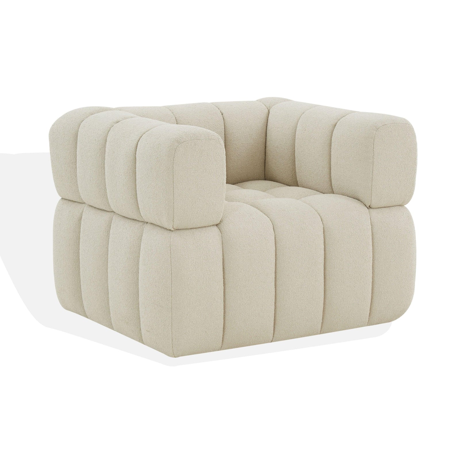 Safavieh Couture Calyna Tufted Boucle Accent Chair ACCENT + LOUNGE CHAIRS