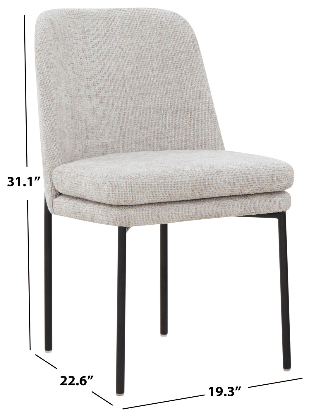 American Home Furniture | Safavieh Couture - TAMARIE CHENILLE DINING CHAIR