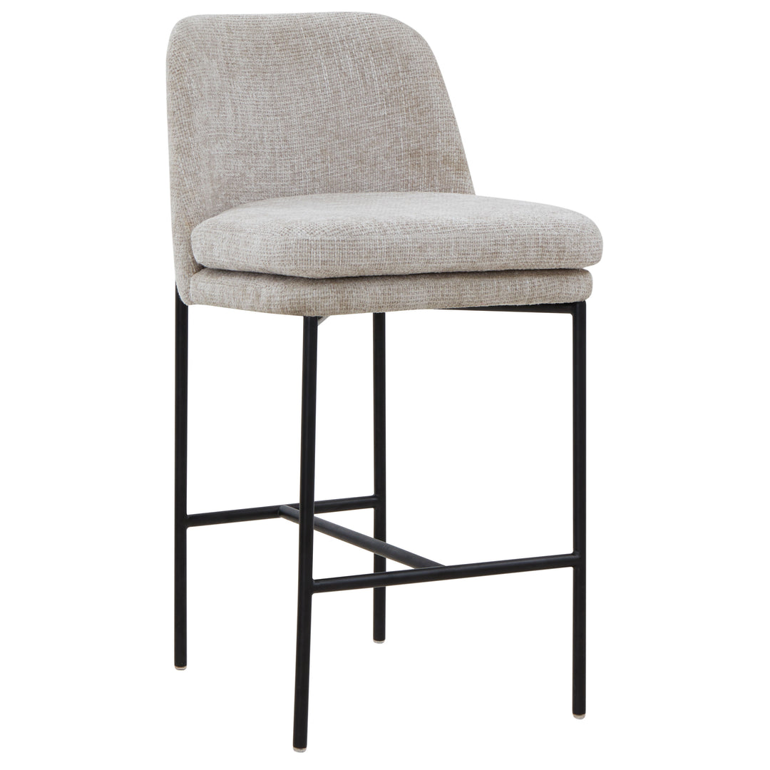 American Home Furniture | Safavieh Couture - TAMARIE CHENILLE COUNTER STOOL