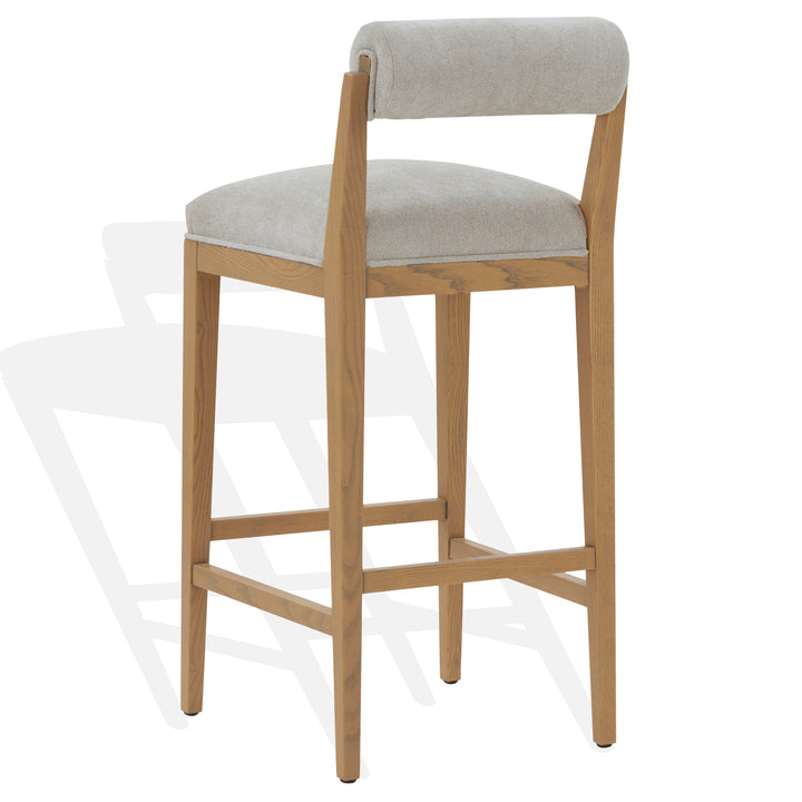 American Home Furniture | Safavieh Couture - Oaklie Rolled Back Barstool