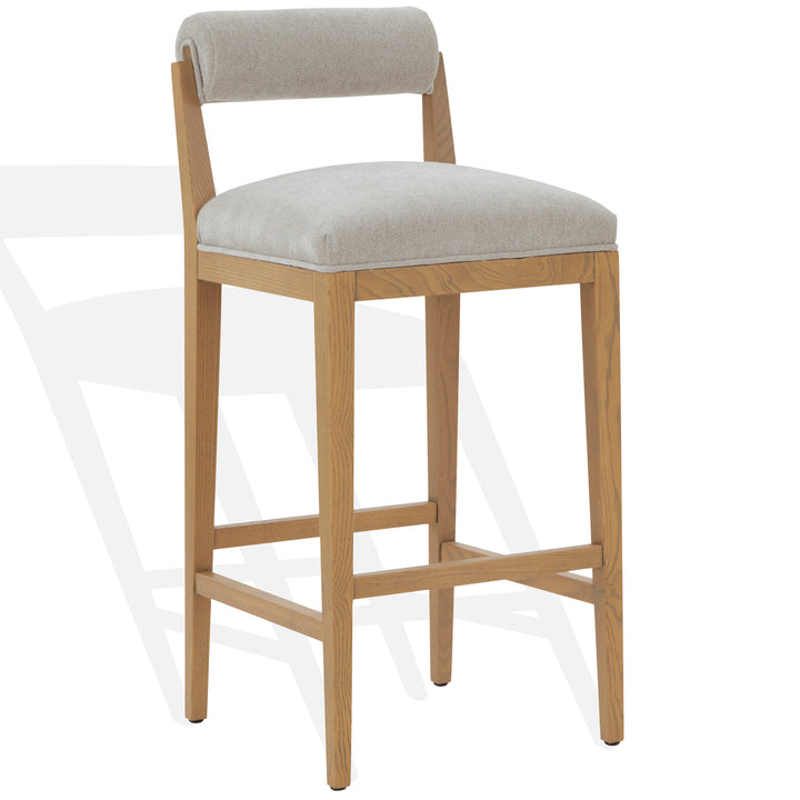 American Home Furniture | Safavieh Couture - Oaklie Rolled Back Barstool