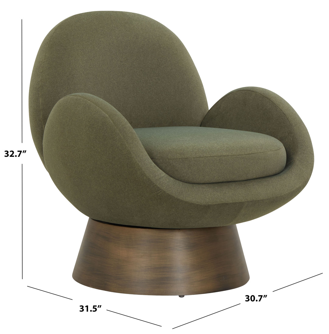 Olive Green / Antique Gold